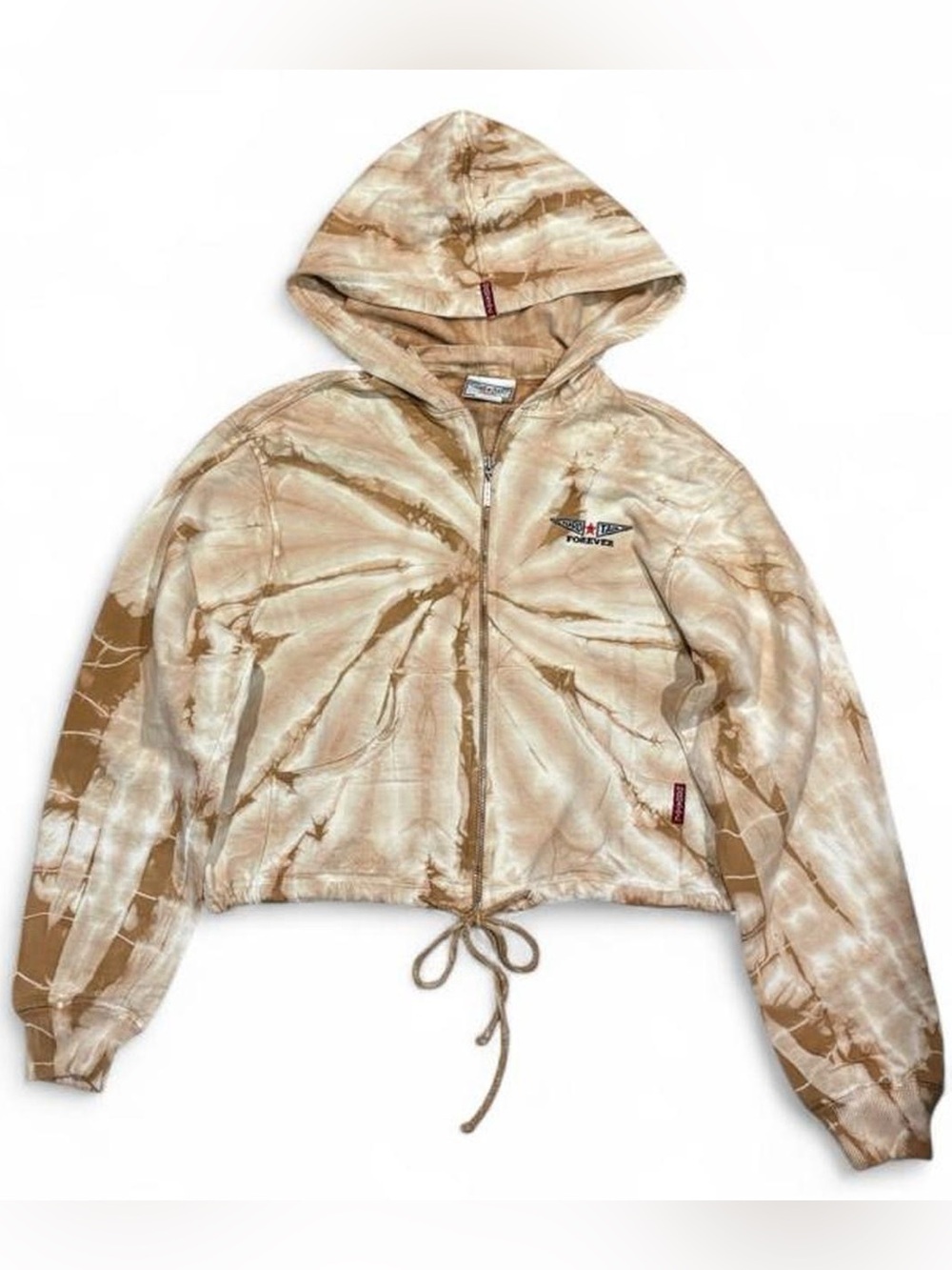Vintage Hard Tail tie dye cropped hoodie